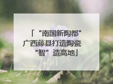 “南国新陶都”广西藤县打造陶瓷“智”造高地