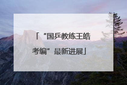 “国乒教练王皓考编”最新进展