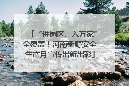“进园区、入万家”全覆盖！河南新野安全生产月宣传出新出彩