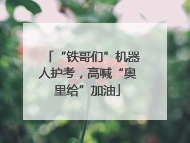 “铁哥们”机器人护考，高喊“奥里给”加油