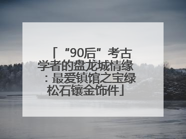 “90后”考古学者的盘龙城情缘：最爱镇馆之宝绿松石镶金饰件