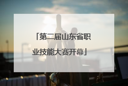 第二届山东省职业技能大赛开幕