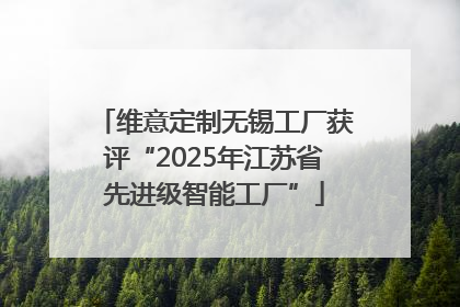维意定制无锡工厂获评“2025年江苏省先进级智能工厂”