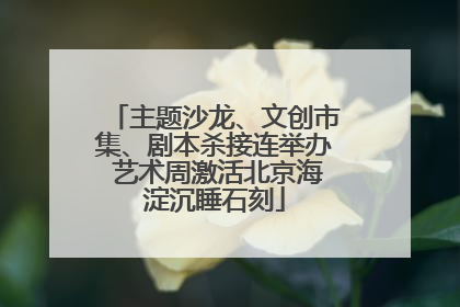 主题沙龙、文创市集、剧本杀接连举办 艺术周激活北京海淀沉睡石刻