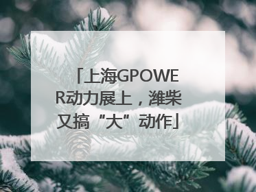 上海GPOWER动力展上，潍柴又搞“大”动作