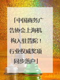 中国商务广告协会上海机构入驻普陀！行业权威奖项同步落户