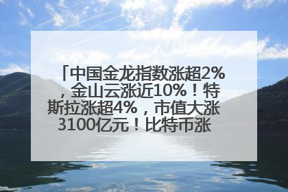 中国金龙指数涨超2%，金山云涨近10%！特斯拉涨超4%，市值大涨3100亿元！比特币涨回11万美元关口