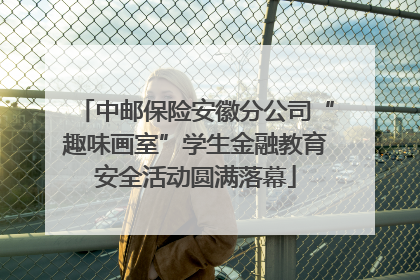 中邮保险安徽分公司“趣味画室”学生金融教育安全活动圆满落幕