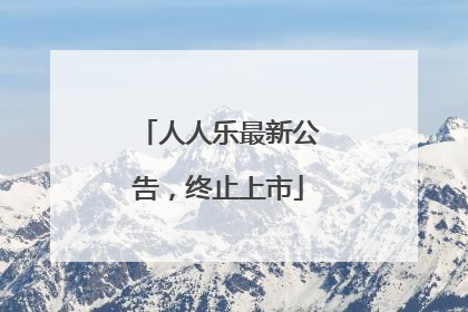 人人乐最新公告，终止上市