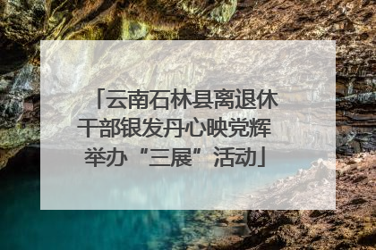 云南石林县离退休干部银发丹心映党辉举办“三展”活动
