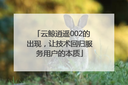 云鲸逍遥002的出现，让技术回归服务用户的本质