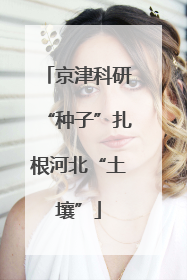 京津科研“种子”扎根河北“土壤”
