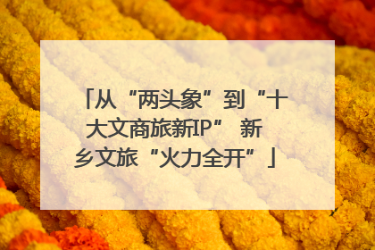 从“两头象”到“十大文商旅新IP” 新乡文旅“火力全开”