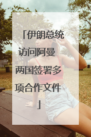 伊朗总统访问阿曼 两国签署多项合作文件