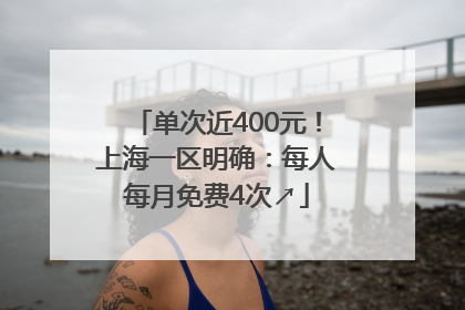 单次近400元！上海一区明确：每人每月免费4次↗