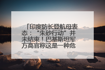 印度防长登航母表态：“朱砂行动”并未结束！巴基斯坦军方高官称这是一种危险的状况……