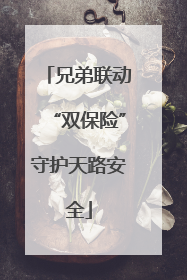 兄弟联动“双保险”守护天路安全