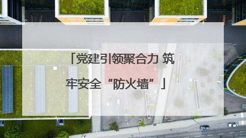 党建引领聚合力 筑牢安全“防火墙”