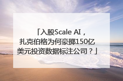 入股Scale AI，扎克伯格为何豪掷150亿美元投资数据标注公司？