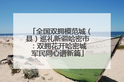 全国双拥模范城（县）巡礼新疆哈密市：双拥花开哈密城 军民同心谱新篇
