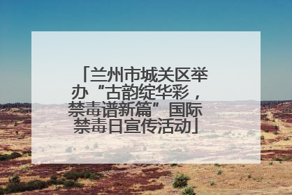 兰州市城关区举办“古韵绽华彩，禁毒谱新篇”国际禁毒日宣传活动