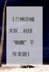 兰州市城关区：科技“唤醒”千年非遗