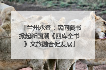 兰州永登：民间藏书掀起新国潮《四库全书》文旅融合促发展