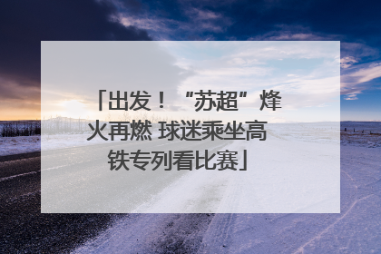 出发！“苏超”烽火再燃 球迷乘坐高铁专列看比赛