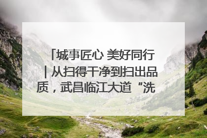 城事匠心 美好同行｜从扫得干净到扫出品质，武昌临江大道“洗”出洁净样板路