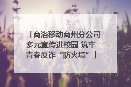 商洛移动商州分公司多元宣传进校园 筑牢青春反诈“防火墙”