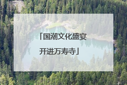 国潮文化盛宴开进万寿寺