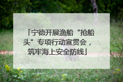 宁德开展渔船“抢船头”专项行动宣贯会，筑牢海上安全防线