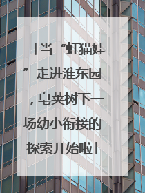 当“虹猫娃”走进淮东园，皂荚树下一场幼小衔接的探索开始啦