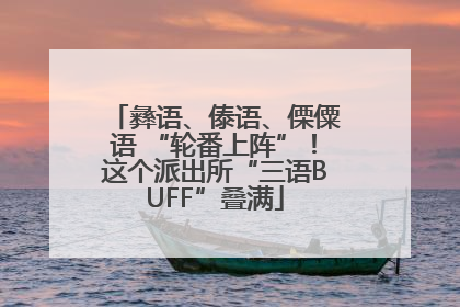 彝语、傣语、傈僳语 “轮番上阵”！这个派出所“三语BUFF”叠满