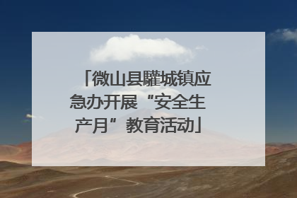 微山县驩城镇应急办开展“安全生产月”教育活动