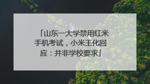 山东一大学禁用红米手机考试，小米王化回应：并非学校要求