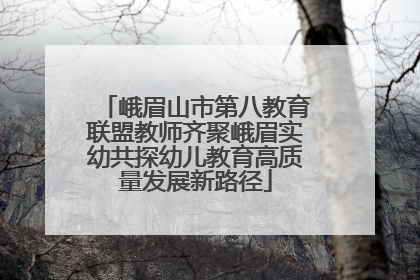 峨眉山市第八教育联盟教师齐聚峨眉实幼共探幼儿教育高质量发展新路径