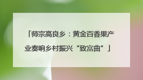 师宗高良乡：黄金百香果产业奏响乡村振兴“致富曲”