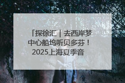 探徐汇｜去西岸梦中心船坞听贝多芬！2025上海夏季音乐节公布节目阵容