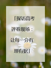 探访高考评卷现场：让每一分有理有据