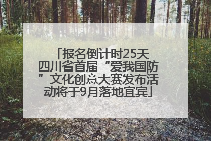 报名倒计时25天 四川省首届“爱我国防”文化创意大赛发布活动将于9月落地宜宾