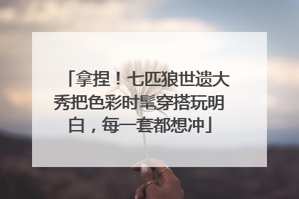 拿捏！七匹狼世遗大秀把色彩时髦穿搭玩明白，每一套都想冲
