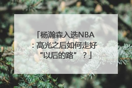 杨瀚森入选NBA：高光之后如何走好“以后的路”？