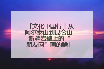 文化中国行丨从阿尔泰山到昆仑山 新疆岩壁上的“朋友圈”画的啥