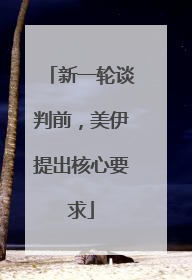 新一轮谈判前，美伊提出核心要求