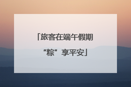 旅客在端午假期“粽”享平安