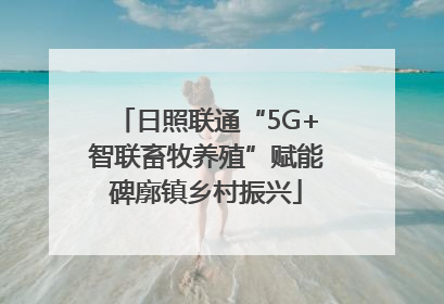 日照联通“5G+智联畜牧养殖”赋能碑廓镇乡村振兴