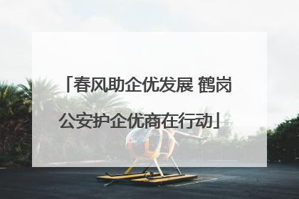春风助企优发展 鹤岗公安护企优商在行动