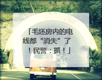 毛坯房内的电线都“消失”了！民警：抓！