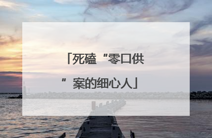死磕“零口供”案的细心人